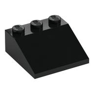 Brick Sloped 33° 3 × 3 Black