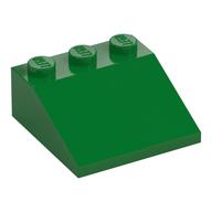 Brick Sloped 33° 3 × 3 Green