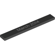 Tile 1 × 8 with March 2014 Print Black