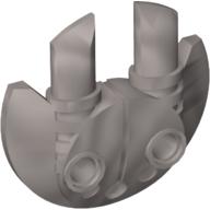 Large Figure Shield 5 × 5 with Dual Round Prongs Perlhellgrau