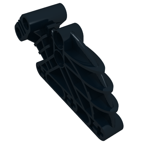 Large Figure Skeletal, Torso, Beam 2 × 4 × 7 Angled Schwarz