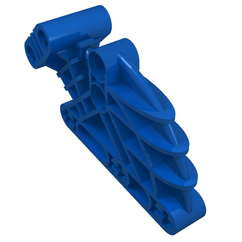 Large Figure Skeletal, Torso, Beam 2 × 4 × 7 Angled Blau
