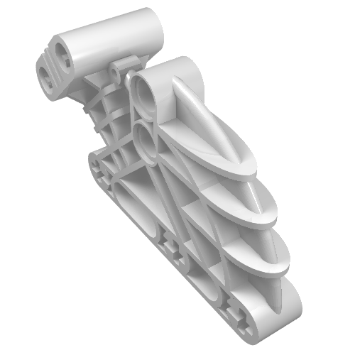 Large Figure Skeletal, Torso, Beam 2 × 4 × 7 Angled White