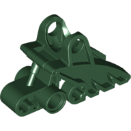 Large Figure Foot, with Ball Joint Socket 2 × 3 × 5 Dunkelgrün
