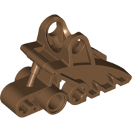 Large Figure Foot, with Ball Joint Socket 2 × 3 × 5 Hellbraun