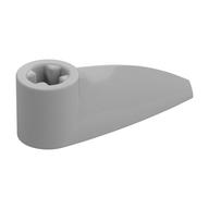 Technic Tooth 1 × 3 with Axle Hole [Rounded Underside] Perlhellgrau