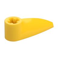 Technic Tooth 1 × 3 with Axle Hole [Rounded Underside] Gelb