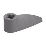 Technic Tooth 1 × 3 with Axle Hole [Rounded Underside] Mattsilber