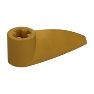 Technic Tooth 1 × 3 with Axle Hole [Rounded Underside] Pearl Gold