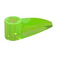 Technic Tooth 1 × 3 with Axle Hole [Rounded Underside] Transparent-Hellgrün