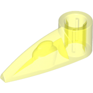 Technic Tooth 1 × 3 with Axle Hole [Rounded Underside] Trans-Neon Green