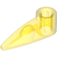 Technic Tooth 1 × 3 with Axle Hole [Rounded Underside] Trans-Yellow