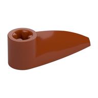 Technic Tooth 1 × 3 with Axle Hole [Rounded Underside] Dunkelorange