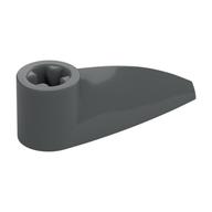 Technic Tooth 1 × 3 with Axle Hole [Rounded Underside] Dunkelblaugrau
