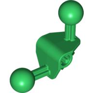 Large Figure Skeletal, Limb, Angular 90°, 4 × 4 × 2 with 2 Ball Joints, and Axle Hole Green