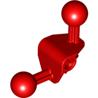 Large Figure Skeletal, Limb, Angular 90°, 4 × 4 × 2 with 2 Ball Joints, and Axle Hole Rot