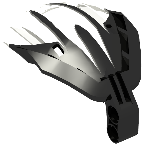 Windscreen Bohrok 4 × 5 × 7 Marbled Trans-Clear Pattern in Schwarz