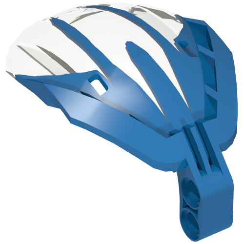 Windscreen Bohrok 4 × 5 × 7 Marbled Trans-Clear Pattern Blau