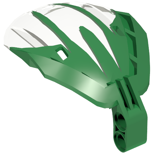 Windscreen Bohrok 4 × 5 × 7 Marbled Trans-Clear Pattern Green