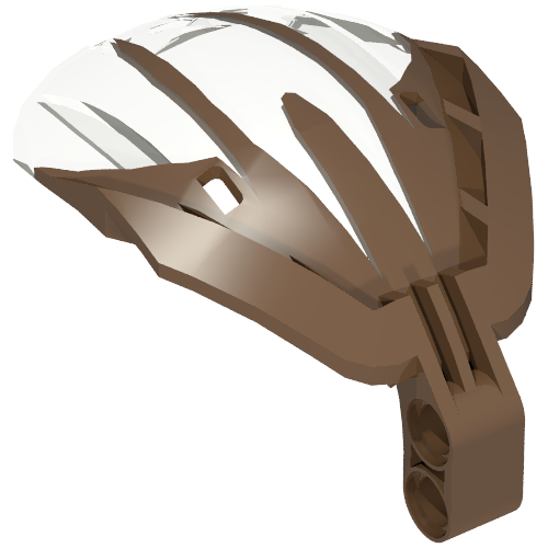 Windscreen Bohrok 4 × 5 × 7 Marbled Trans-Clear Pattern Brown