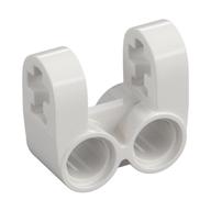 Technic Axle and Pin Connector Perpendicular Double Split White