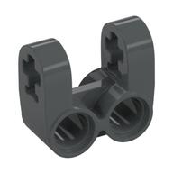 Technic Axle and Pin Connector Perpendicular Double Split Dark Bluish Gray