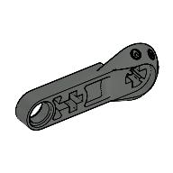 Technic Rotation Joint [Half-Ball 3L Thin Beam] Dunkelgrau