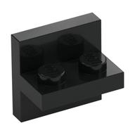 Bracket 2 × 2 with 1 × 2 Vertical Studs Schwarz