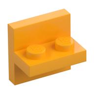Bracket 2 × 2 with 1 × 2 Vertical Studs Bright Light Orange