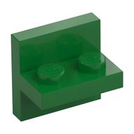 Bracket 2 × 2 with 1 × 2 Vertical Studs Green