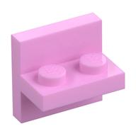 Bracket 2 × 2 with 1 × 2 Vertical Studs Bright Pink