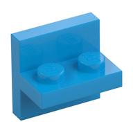 Bracket 2 × 2 with 1 × 2 Vertical Studs Dunkelazur