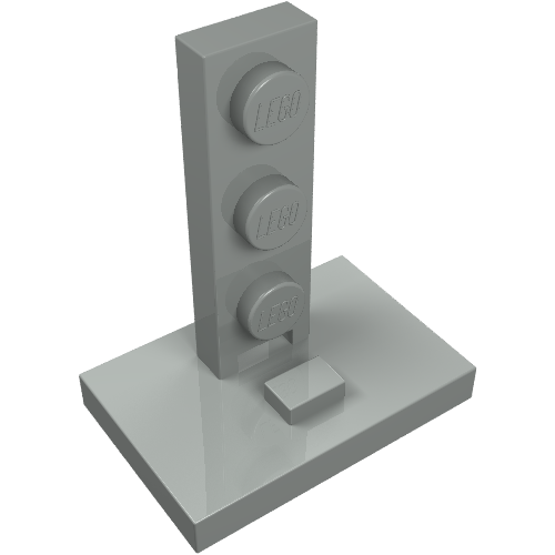 Bracket 2 × 3 - 1 × 3 (Train Signal Stand) Hellgrau