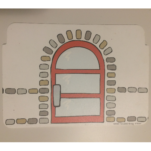 Background, Wall with Stone Details and Door / Ticket Booth, Phone, and Train Map Print [No Color/Any Color]
