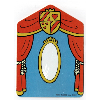 Backdrop for Set 3615-2 / 9131-1, Mirror and Orange Curtains / Alchemy Lab [Keine Farbe/Beliebige Farbe]