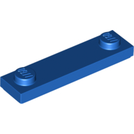 Plate Special 1 × 4 with 2 Studs with Groove [New Underside] Blue