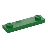 Plate Special 1 × 4 with 2 Studs with Groove [New Underside] Green