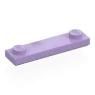 Plate Special 1 × 4 with 2 Studs with Groove [New Underside] Lavender