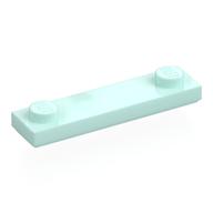 Plate Special 1 × 4 with 2 Studs with Groove [New Underside] Light Aqua