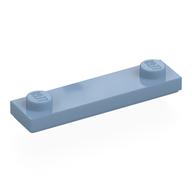 Plate Special 1 × 4 with 2 Studs with Groove [New Underside] Sandblau