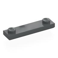 Plate Special 1 × 4 with 2 Studs with Groove [New Underside] Dark Bluish Gray