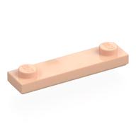 Plate Special 1 × 4 with 2 Studs with Groove [New Underside] Hellnougat