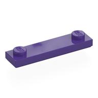 Plate Special 1 × 4 with 2 Studs with Groove [New Underside] Dunkellila