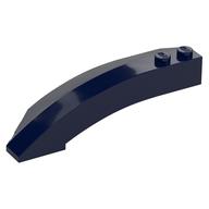 Brick Wedged, Curved 8 × 3 × 2 Open Right Dark Blue