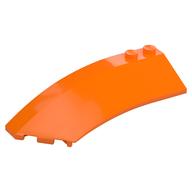 Brick Wedged, Curved 8 × 3 × 2 Open Left Orange