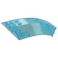 Windschutzscheibe 8 × 6 × 2 gebogen Transparent-Hellblau