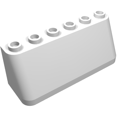 Windschutzscheibe 2 × 6 × 2, breit oben Weiß