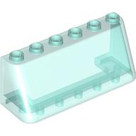 Windscreen 2 × 6 × 2, Wide Top Trans-Light Blue