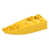 Brick Wedged, Curved Inverted 6 × 2 Right Yellow