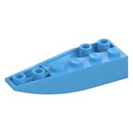 Brick Wedged, Curved Inverted 6 × 2 Right Medium Blue